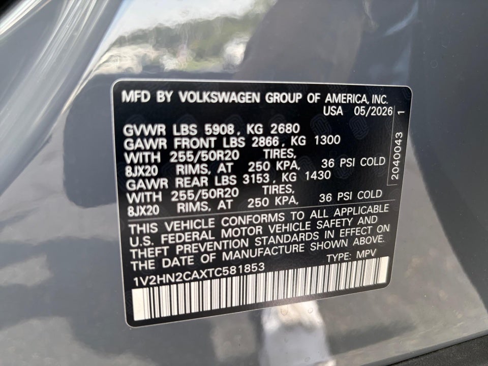 2026 Volkswagen Atlas 2.0T SE w/Technology