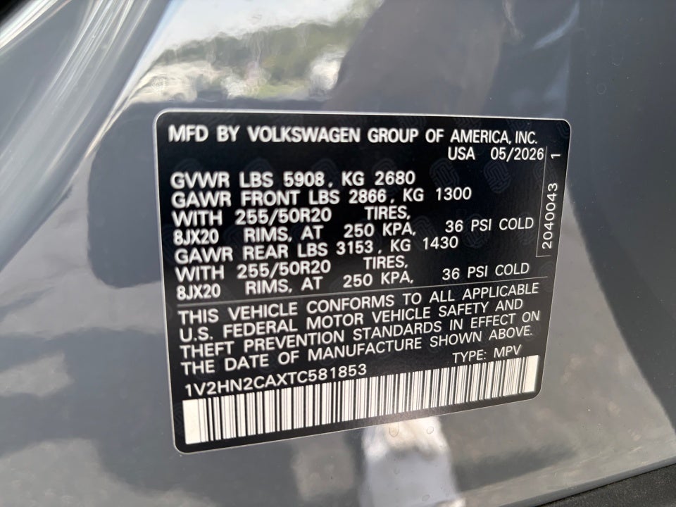 2026 Volkswagen Atlas 2.0T SE w/Technology