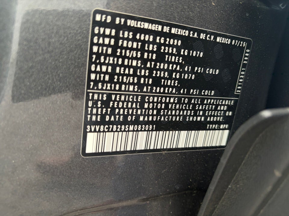 2025 Volkswagen Taos 1.5T S