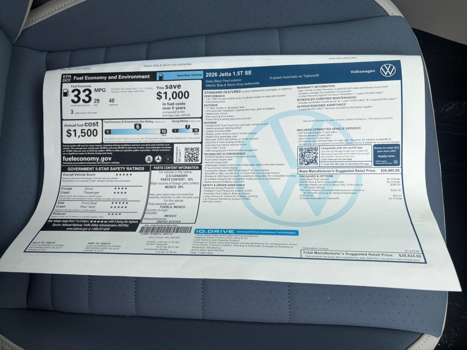 2026 Volkswagen Jetta SE