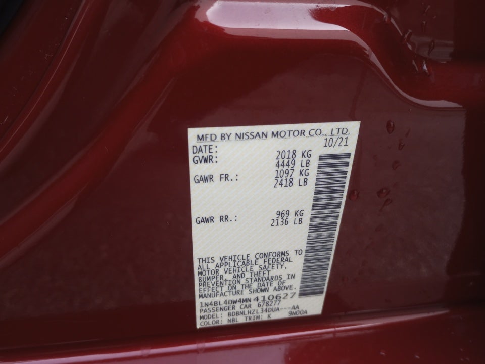 2021 Nissan Altima 2.5 SV