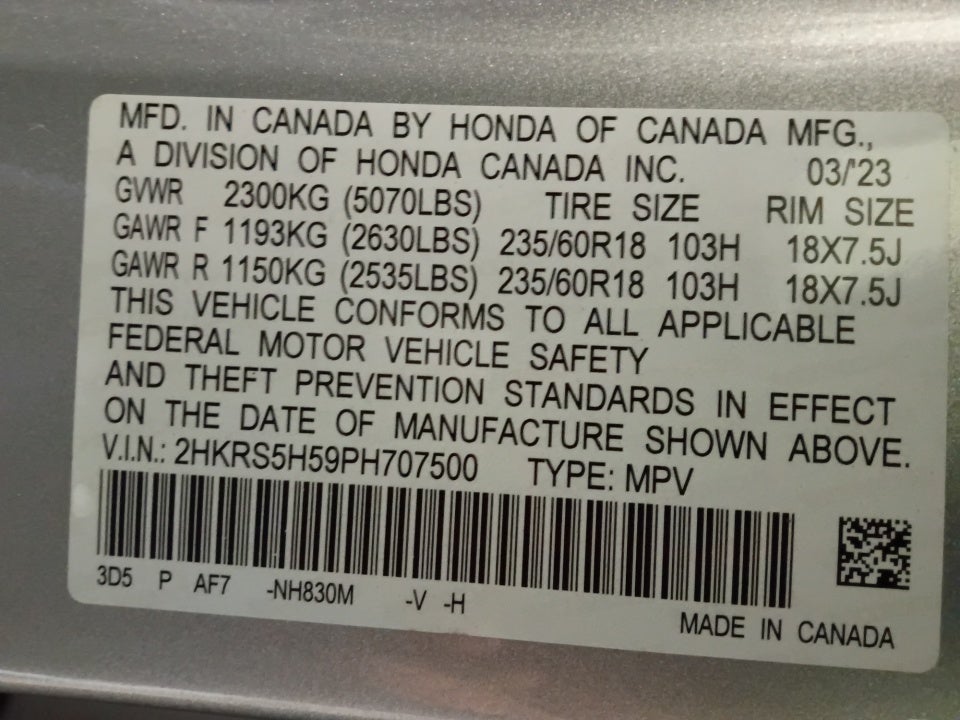 2023 Honda CR-V Hybrid Sport