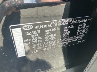 2022 Hyundai Santa Fe SE