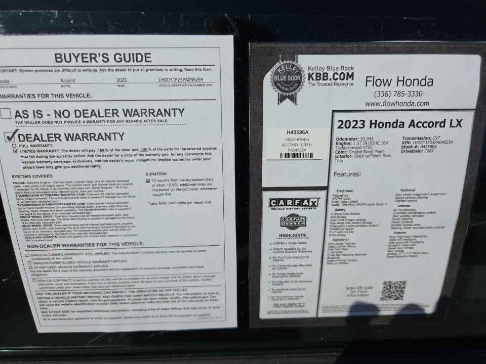 2023 Honda Accord LX