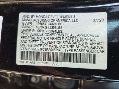 2023 Honda Accord LX