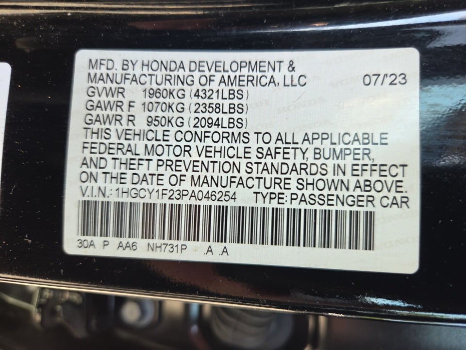 2023 Honda Accord LX