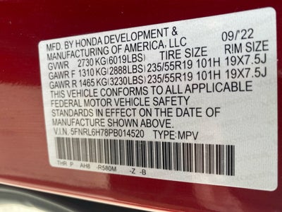 2023 Honda Odyssey Sport
