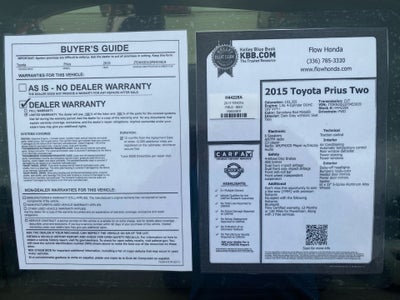 2015 Toyota Prius Two