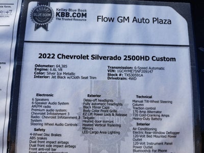 2022 Chevrolet Silverado 2500HD Custom