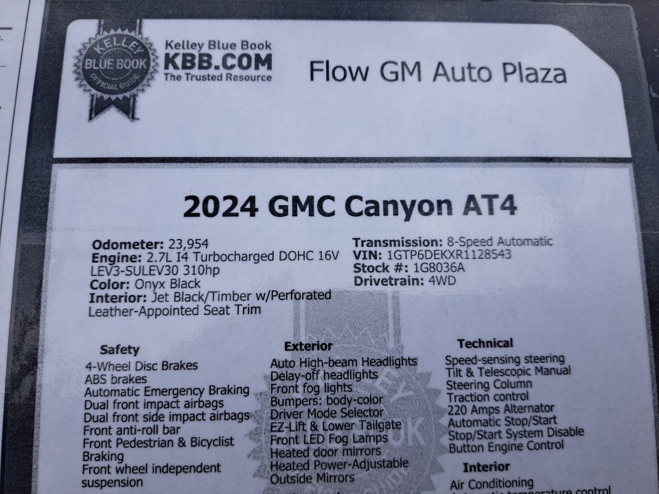 2024 GMC Canyon 4WD AT4