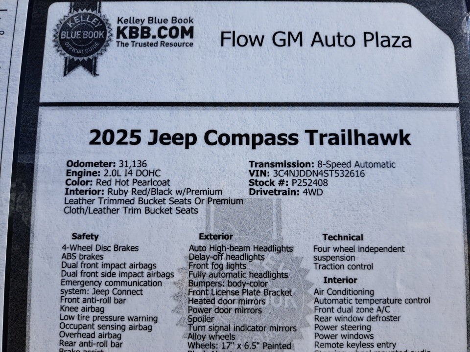2025 Jeep Compass Trailhawk 4x4