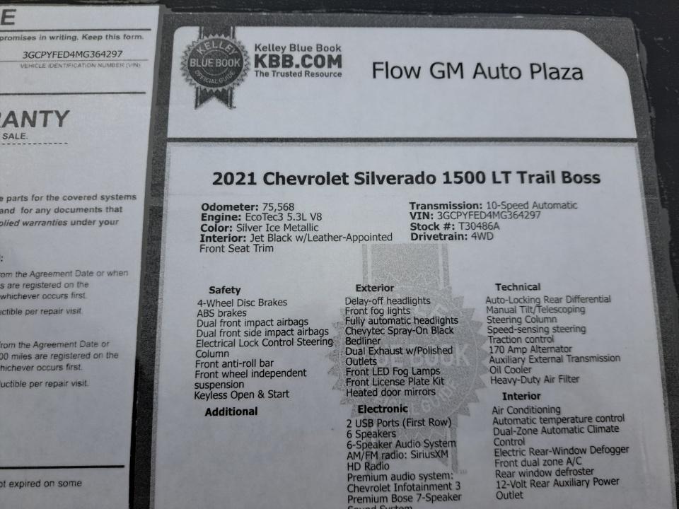 2021 Chevrolet Silverado 1500 LT Trail Boss