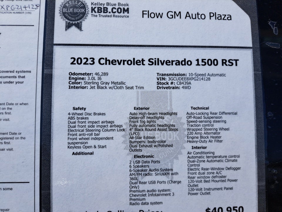 2023 Chevrolet Silverado 1500 RST