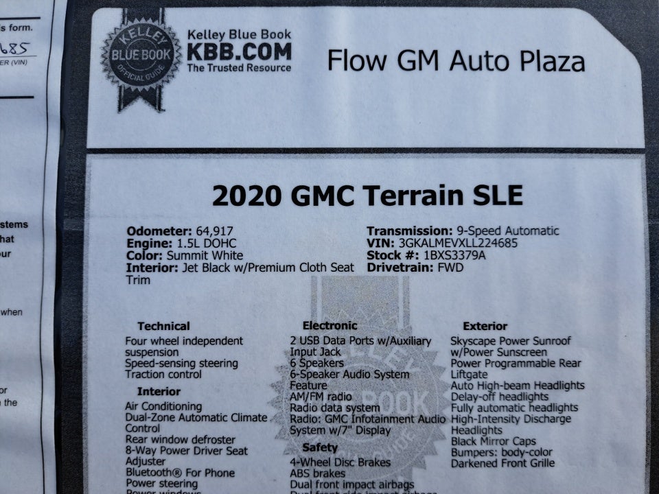 2020 GMC Terrain SLE