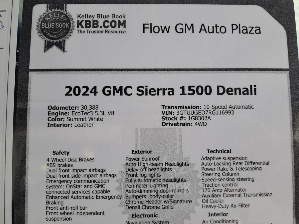 2024 GMC Sierra 1500 4WD Crew Cab Short Box Denali