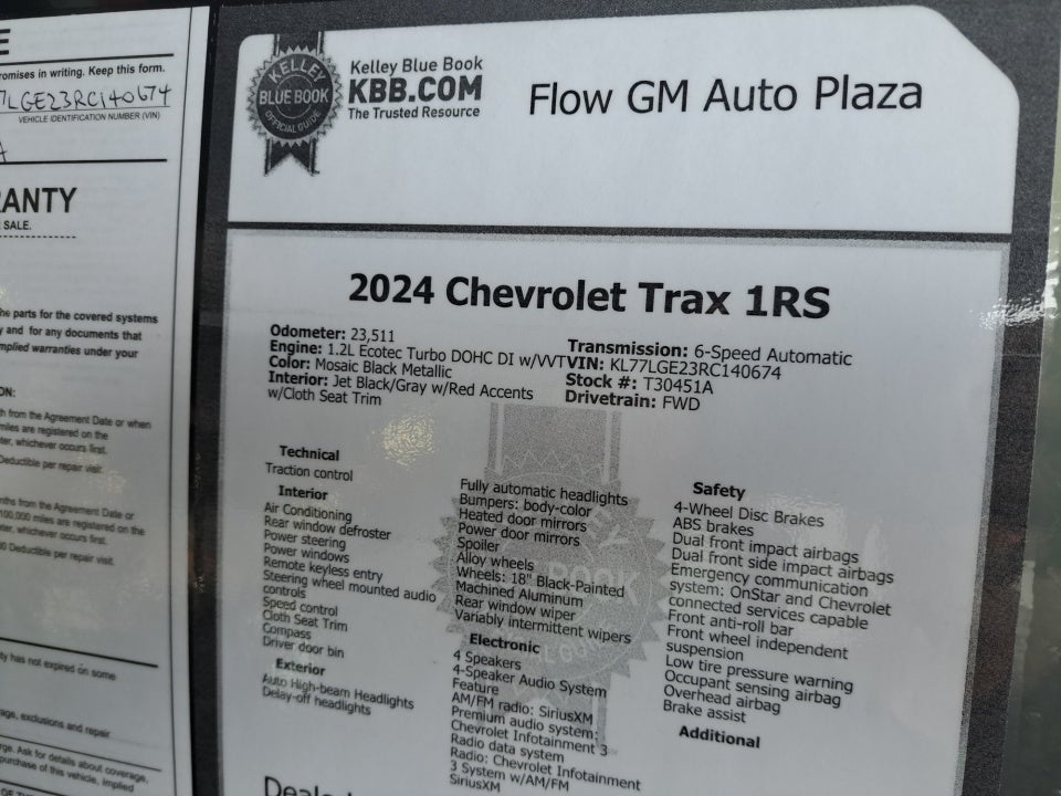 2024 Chevrolet Trax 1RS