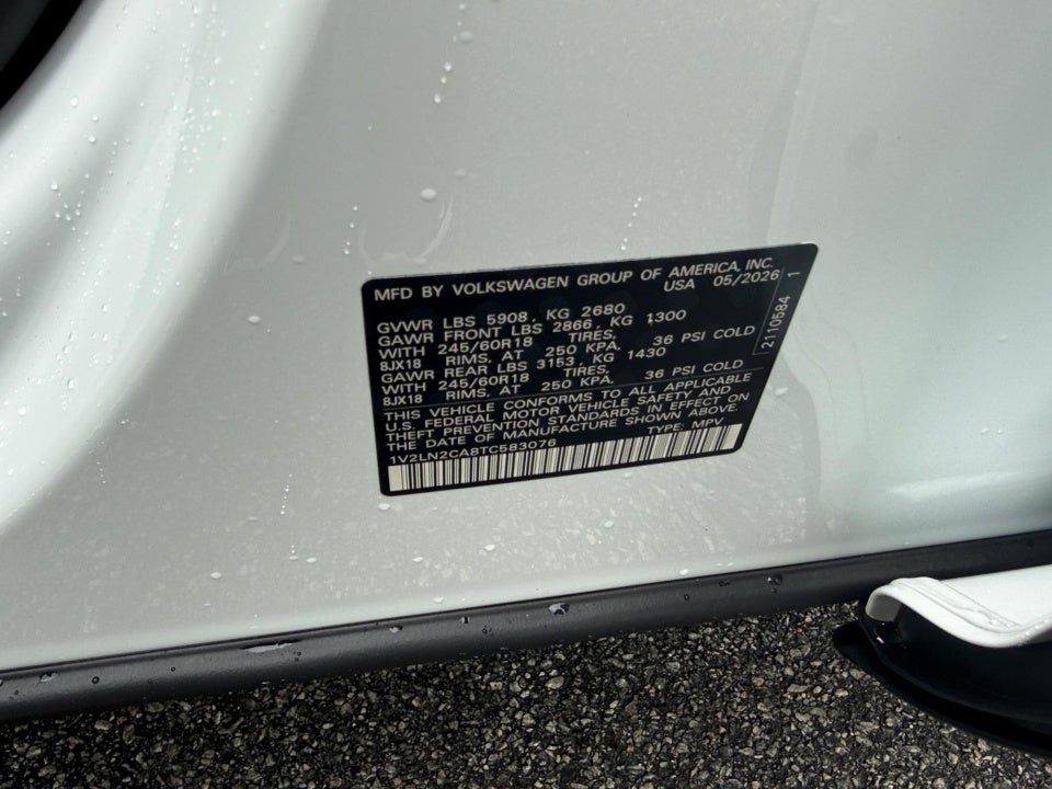 2026 Volkswagen Atlas 2.0T SE