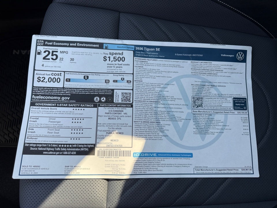 2026 Volkswagen Tiguan SE