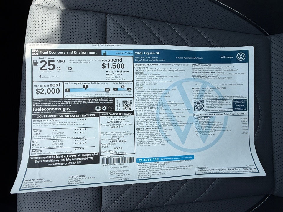 2026 Volkswagen Tiguan SE