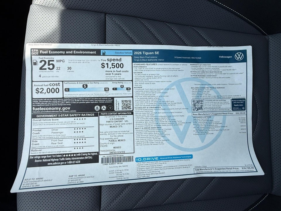 2026 Volkswagen Tiguan SE