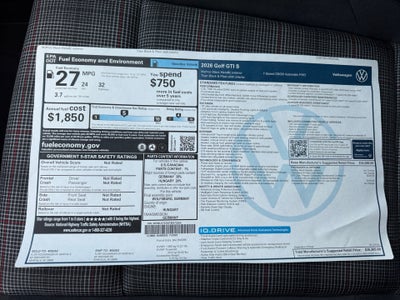2026 Volkswagen Golf GTI S