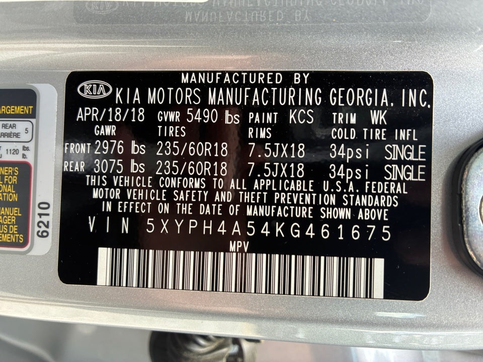 2019 Kia Sorento EX V6