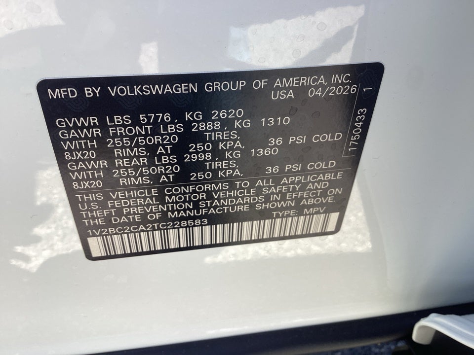 2026 Volkswagen Atlas Cross Sport SEL
