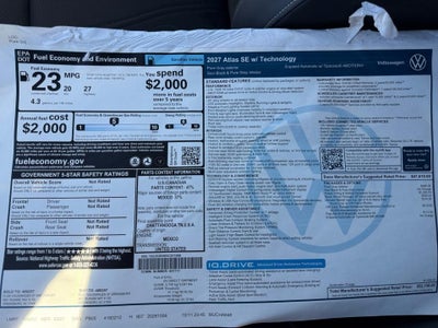 2027 Volkswagen Atlas SE w/Technology