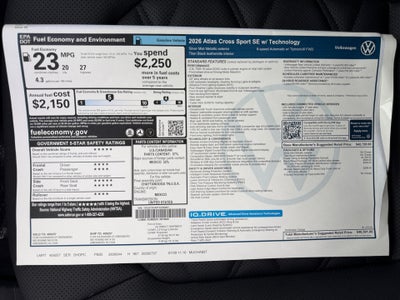 2026 Volkswagen Atlas Cross Sport 2.0T SE w/Technology