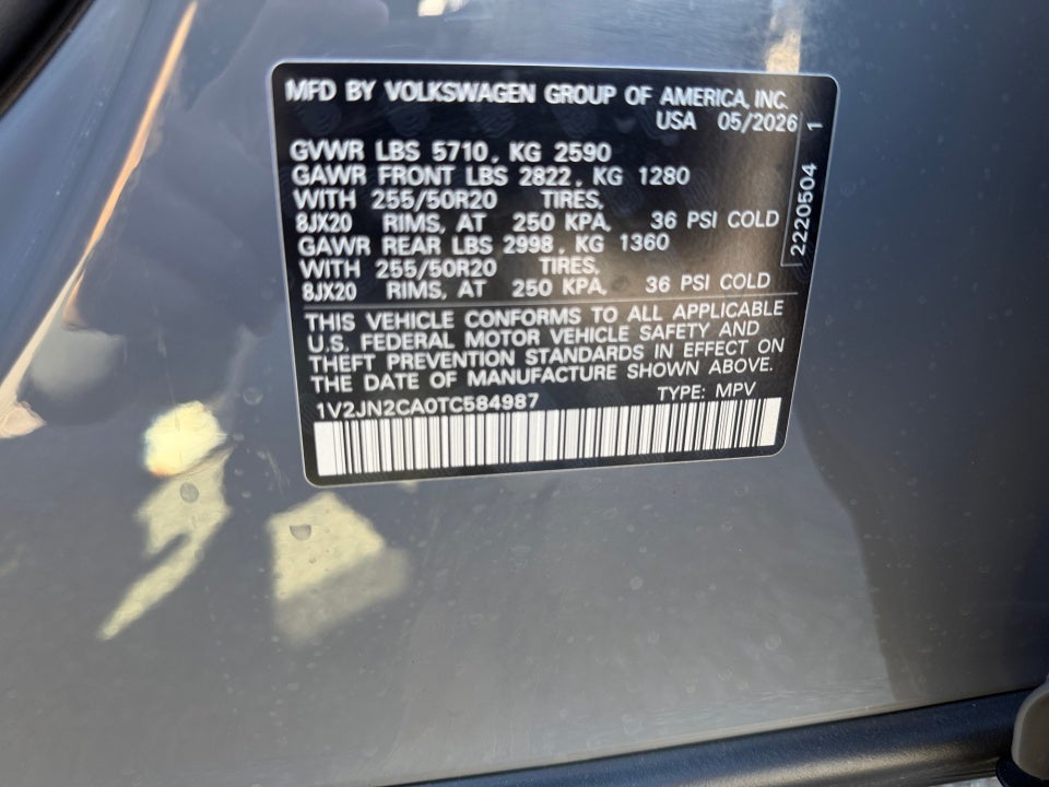 2026 Volkswagen Atlas 2.0T SE w/Technology