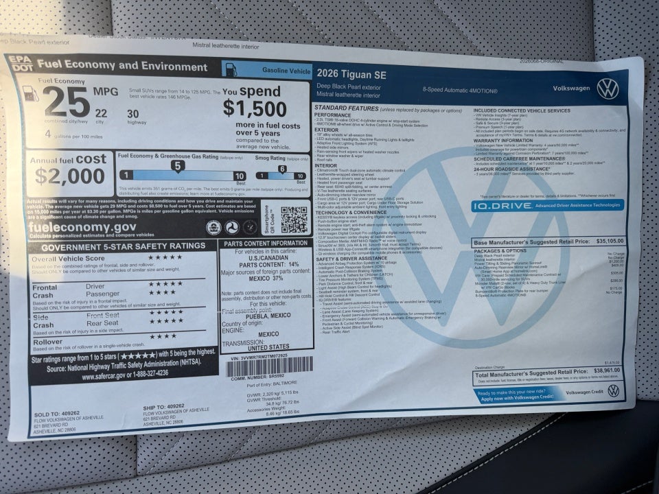 2026 Volkswagen Tiguan SE