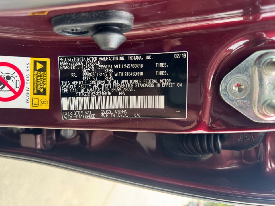 2019 Toyota Highlander XLE